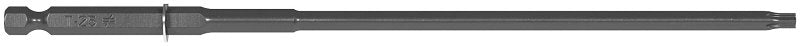 SIMPSON STRONG-TIE QuikDrive Project Pro BITPPTX25 Driver Bit with Mandrel, T-25 Drive, 6-Lobe Drive, 1/4 in Shank, Round Shank, 7 in L