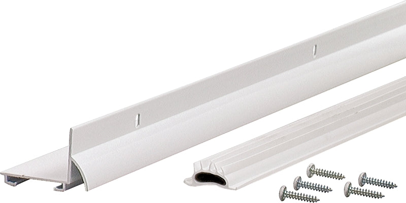 M-D M-D DB001 Series 81935 Door Bottom with Drip Cap, White, 36 in L, 1-1/4 in W, 1-1/4 in H, Aluminum