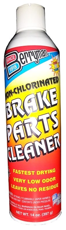 BERRYMAN PRODUCTS Berryman 2420C Brake Parts Cleaner, 14 oz Aerosol Can, Liquid AUTOMOTIVE BERRYMAN PRODUCTS