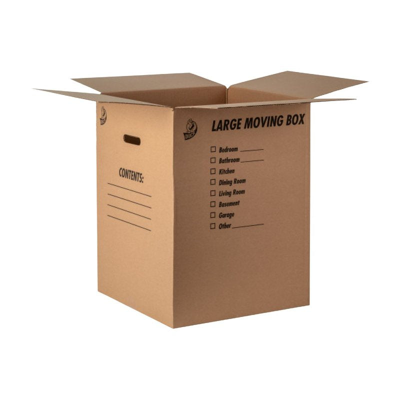 DUCK Duck 1139734 Kraft Box, 18 in L, 18 in W, 32 lb Capacity, Cardboard, Brown HOUSEWARES DUCK