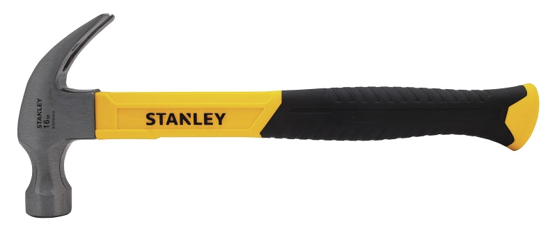 STANLEY STANLEY STHT51512 Nailing Hammer, 16 oz Head, Curved Claw Head, Steel Head, 13 in OAL TOOLS STANLEY