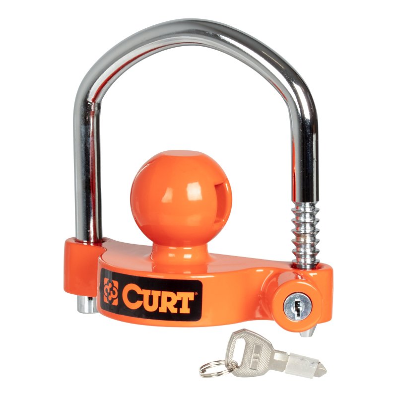 CURT Curt 23090 Universal Trailer Coupler Lock, Aluminum/Carbon Steel, Powder-Coated