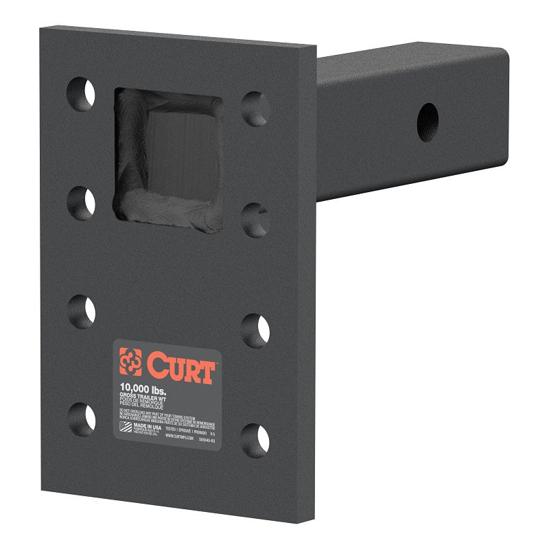 CURT Curt 48323 Adjustable Pintle-Mount Plate, Steel, Carbide Powder-Coated, Black AUTOMOTIVE CURT