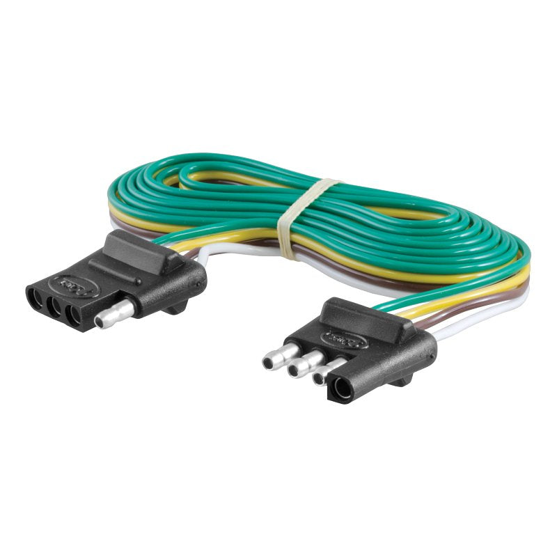 CURT Curt 58051 4-Way Flat Connector Plug and Socket, For: Vehicles and Trailers with 2-Wire Systems AUTOMOTIVE CURT