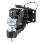 CURT Curt 48190 Ball and Pintle Combination, 10,000 lb, 16,000 lb Working Load, Powder-Coated, 2 in Dia Eye, Steel AUTOMOTIVE CURT