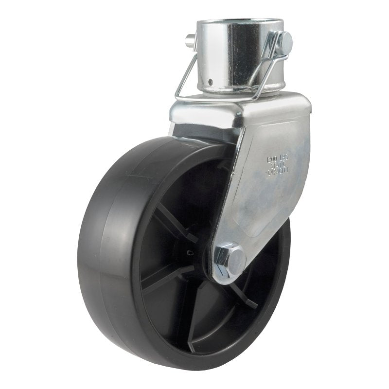 CURT Curt 28277 Jack Caster, 1200 lb, Pin-On Locking, Poly, Clear Zinc AUTOMOTIVE CURT