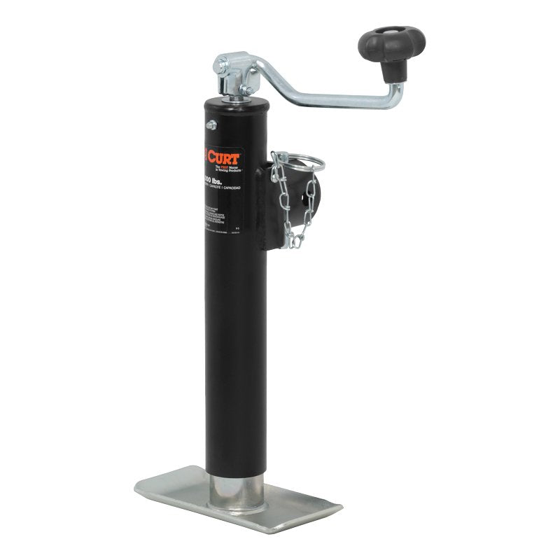 CURT Curt 28320 Pipe-Mount Jack, 2000 lb Lifting, 10 in Max Lift H AUTOMOTIVE CURT