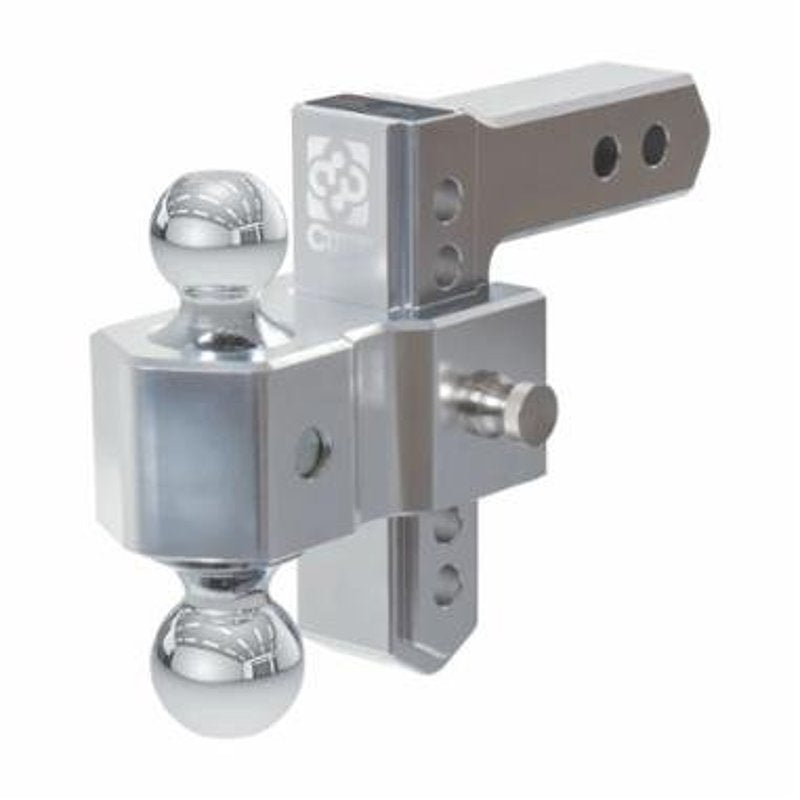 CURT Curt AlumaLite Series 45363 Dual Ball Hitch, 2, 2-5/16 in Dia Hitch Ball, Steel Hitch Ball, Aluminum