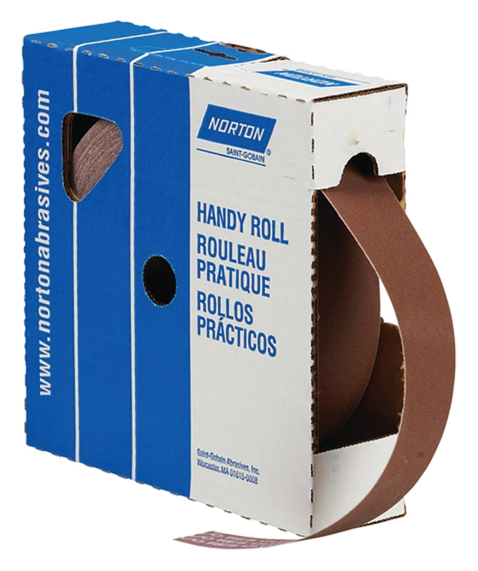NORTON Norton Metalite 26286 Utility Cloth Roll, 50 yd L, 1-1/2 in W, 120 Grit, Aluminum Oxide Abrasive BUILDING MATERIALS NORTON