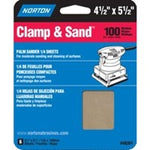 NORTON Norton 48301 Multi-Stand Sheet, 4-1/2 in W, 5-1/2 in L, 100 Grit, Medium, Aluminum Oxide Abrasive, Paper Backing TOOLS NORTON