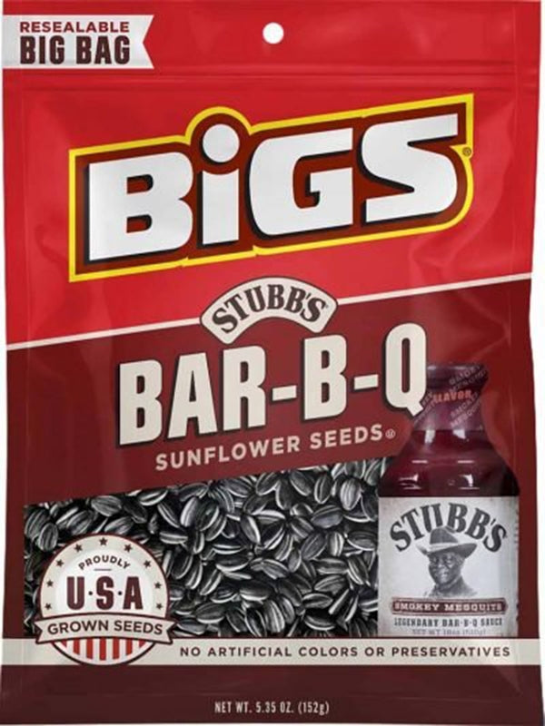 BIGS� Bigs 607455 Sunflower Seeds, Tangy BBQ, 5.35 oz, Bag HOUSEWARES BIGS�