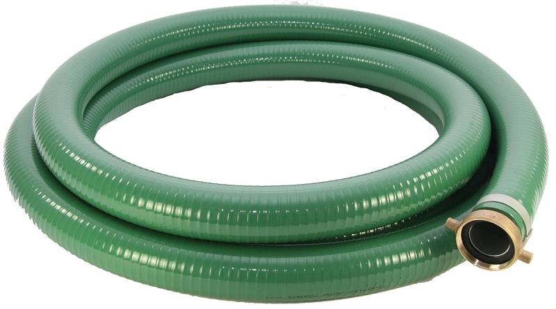 ABBOTT RUBBER Abbott Rubber 1240-2000-20 Suction Hose, 2 in ID, 20 ft L, Male Thread x Female, PVC