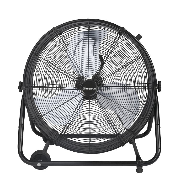 VISIONAIR,LLC VisionAir 2VAFDRUM24 Heavy-Duty High-Velocity Tilting Drum Fan, 120 V, 24 in Dia Blade, 2-Speed, 6937 cfm Air APPLIANCES & ELECTRONICS VISIONAIR,LLC