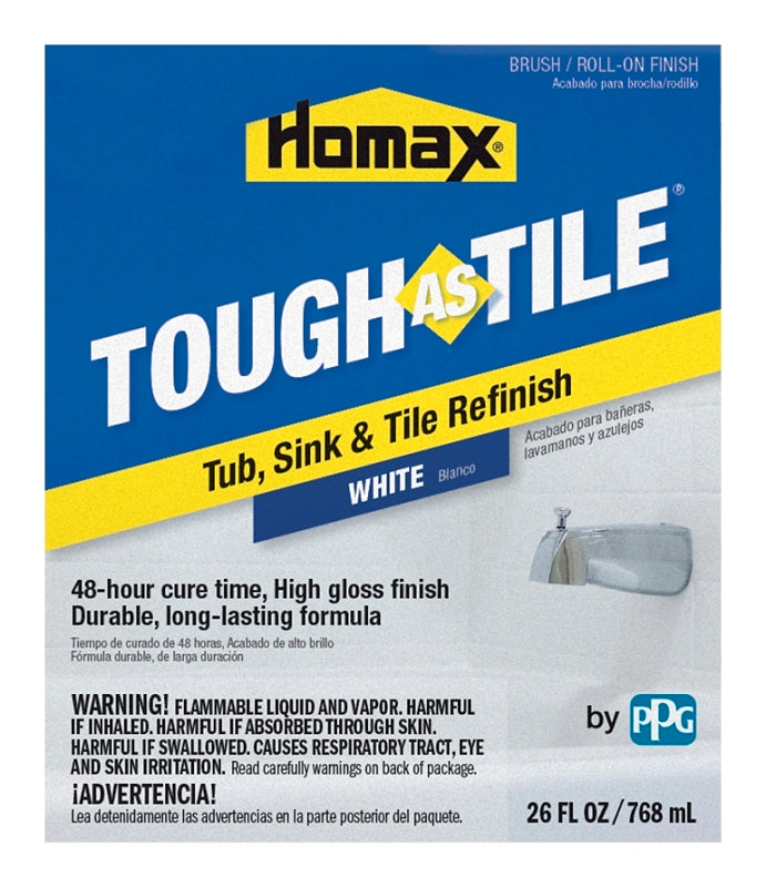 HOMAX Homax Tough As Tile 3158 Tile Refinish, White, 26 oz