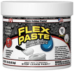 FLEX SEAL Flex Paste PFSWHTR16 Rubberized Adhesive, White, 1 lb, Jar