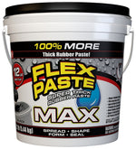 FLEX SEAL Flex Paste PFSMAXBLK01 Rubberized Paste, All-Purpose, Black, 12 lb, Tub HOUSEWARES FLEX SEAL