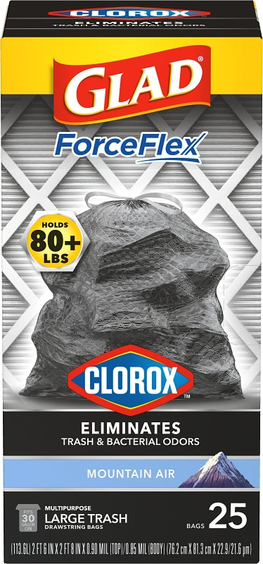 GLAD Glad 79310 Mountain Air Scented Trash Bag, Tall, 30 gal