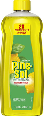 PINE-SOL Pine-Sol 10041294601488 Multi-Surface Cleaner and Disinfectant, 14 oz, Bottle, Liquid, Lemon Fresh