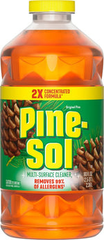 PINE-SOL Pine-Sol 10041294601600 Multi-Surface Cleaner and Disinfectant, 80 oz Bottle, Liquid, Original Pine