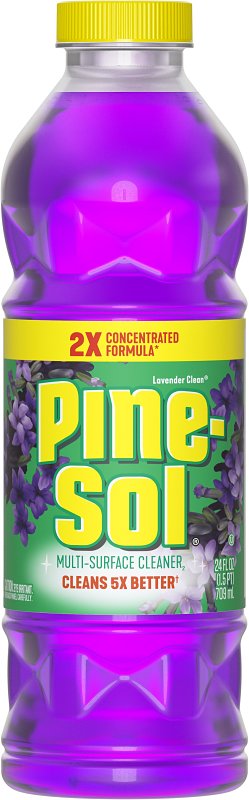 PINE-SOL Pine-Sol 10041294601532 Multi-Surface Cleaner and Disinfectant, 24 oz Bottle, Liquid, Lavender Clean