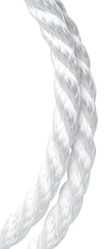 BARON Baron 53211 Rope, 3/8 in Dia, 50 ft L, 334 lb Working Load, Nylon/Poly, White HARDWARE & FARM SUPPLIES BARON