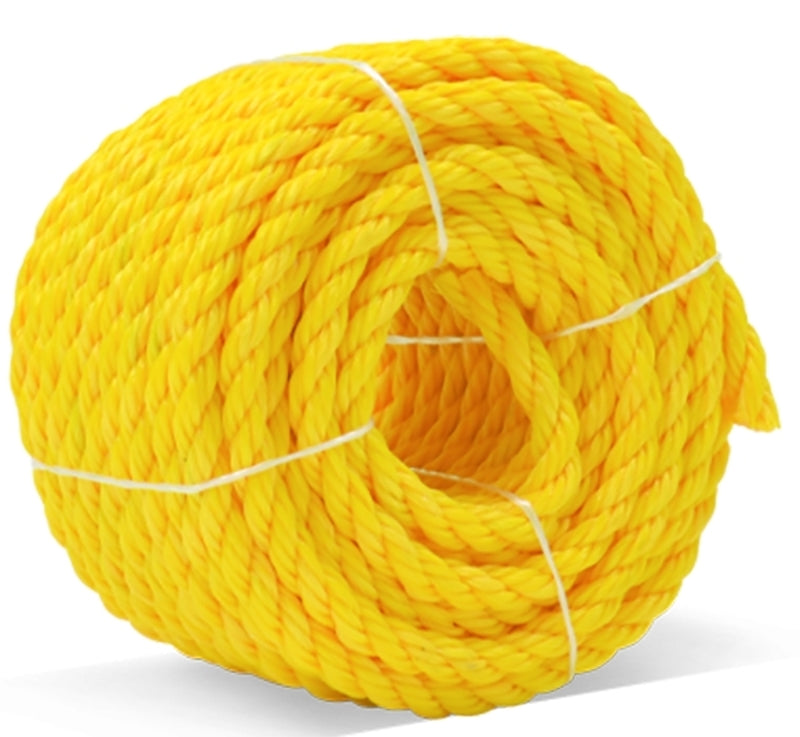 BARON Baron 53610 Rope, 1/2 in Dia, 50 ft L, 420 lb Working Load, Polypropylene, Yellow
