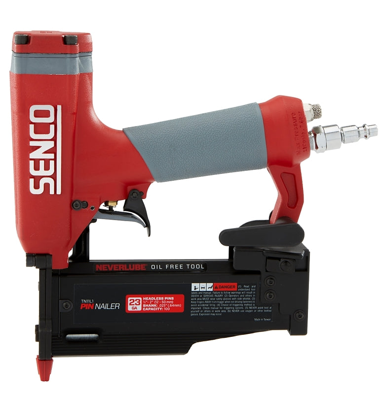 SENCO PRODUCTS Senco TN11L1 Micro Pinner Nailer, 110 Magazine, Straight Strip Collation, 1/2 to 2 in Fastener, 1.1 scfm Air