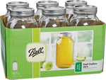 BALL Ball 2213524 Mason Jar, Wide Mouth, 64 oz, Glass, Includes: Metal Lid HOUSEWARES BALL
