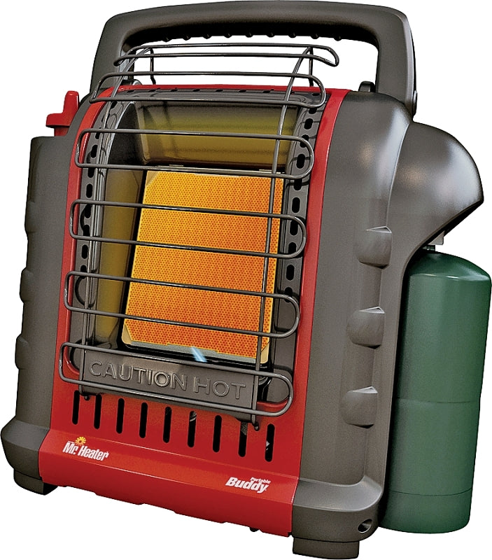 MR HEATER Mr. Heater F232000 Portable Buddy Heater, 9 in W, 15 in H, 4000, 9000 Btu Heating, Propane, Gray/Red APPLIANCES & ELECTRONICS MR HEATER