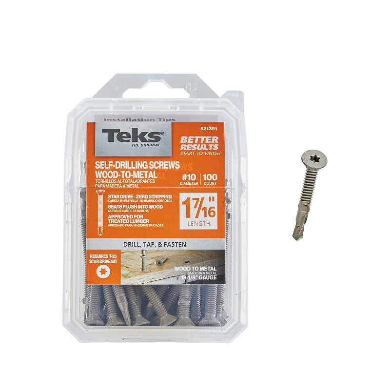 ITW BRANDS - TEKS SD SCREWS STAR NO10 X 1-7/16IN