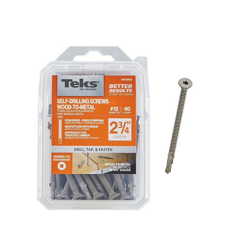 ITW BRANDS - TEKS SD SCREWS STAR NO12 X 2-3/4IN