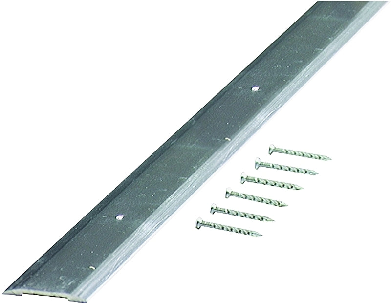 M-D M-D 66019 Seam Binder, 36 in L, 1-1/4 in W, Smooth Surface, Aluminum, Polished