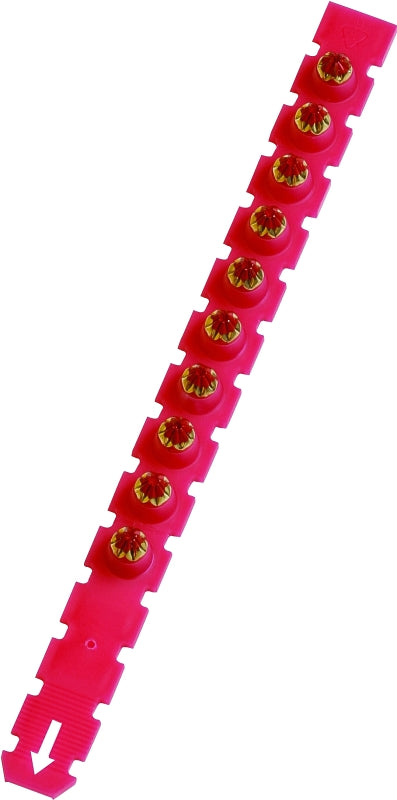 RAMSET Ramset C5RS27 Powder Actuated Load Strip, Power Level: 5, Red Code, 10-Load, 0.27 in Dia, 1-1/2 in L