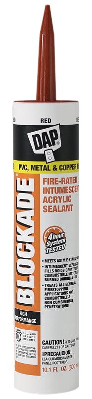 DAP DAP BLOCKADE 18858 Acrylic Sealant, Red, 40 to 110 deg F, 10.1 oz PAINT DAP