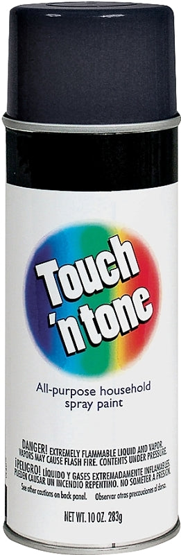 TOUCH 'N TONE Touch 'N Tone 55276830 Spray Paint, Gloss, Black, 10 oz, Can