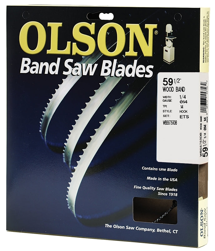 OLSON SAW Olson WB55759DB Saw Blade, 1/4 in W, 59-1/2 in L, 14 TPI TOOLS OLSON SAW   