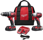 MILWAUKEE Milwaukee 2697-22CT Combination Tool Kit, Battery Included, 1.5 Ah, 18 V, Lithium-Ion