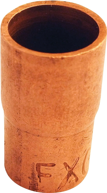 NIBCO INC. Nibco 600 Series W00900D Reducing Pipe Coupling, 1 x 3/4 in, FTG x Sweat, Copper, 494 psi Pressure