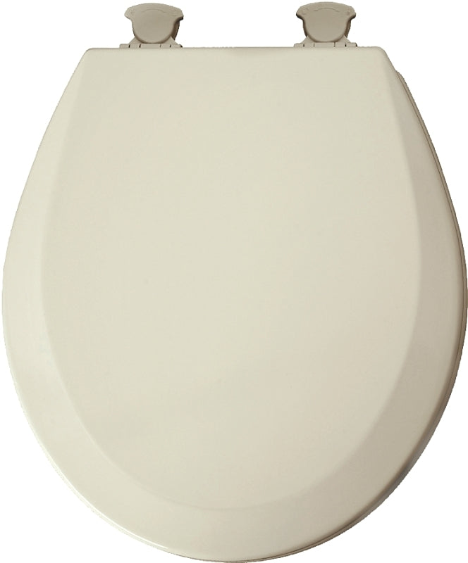 MAYFAIR Mayfair 41EC 346/46EC Toilet Seat, Round, Wood, Biscuit, Twist Hinge PLUMBING, HEATING & VENTILATION MAYFAIR