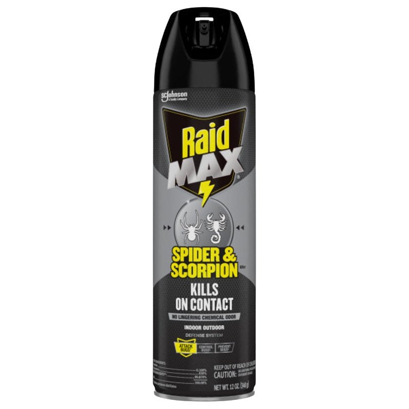 RAID Raid Max 71889 Spider and Scorpion Killer, 12 oz, Aerosol Can