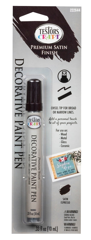 TESTORS Testors 222644 Paint Pen, Decorative, Chisel Lead/Tip PAINT TESTORS