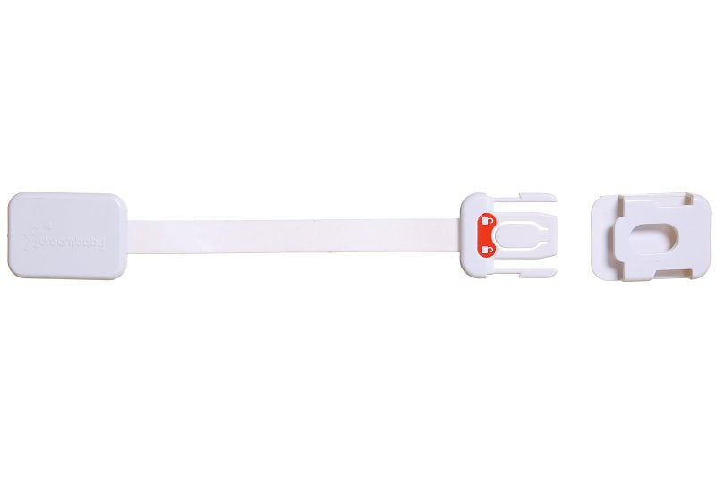TEE-ZED PRODUCTS LLC Dreambaby Ezy-Check L1419 Toilet and Appliance Adapta Lock, 3-3/4 in L, 1/4 in W, Plastic, White