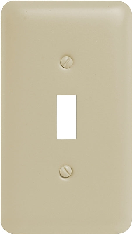 AMERELLE Amerelle 935TAL Wallplate, 5 in L, 2-13/16 in W, 1-Gang, Steel, Light Almond ELECTRICAL AMERELLE