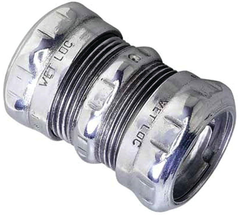 HALEX Halex 26262 Coupling, 3/4 in Compression, Steel, 5/BAG ELECTRICAL HALEX