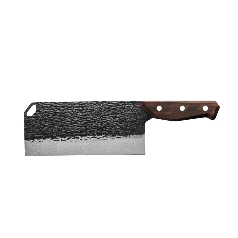 BOLLINGER INDUSTRIES True PrimalForge Series TRU-FXK-1019 Cleaver Knife, Stainless Steel Blade, Monzo Wood Handle