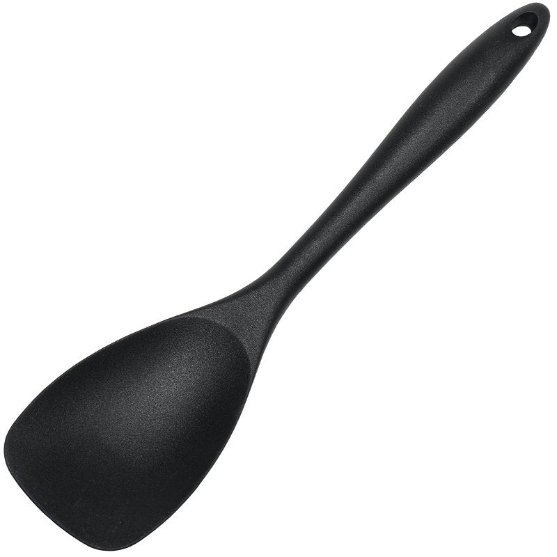 CHEF CRAFT Chef Craft Premium Series 13667 Spoon Spatula, 11-1/2 in OAL, Silicone Blade, Black HOUSEWARES CHEF CRAFT