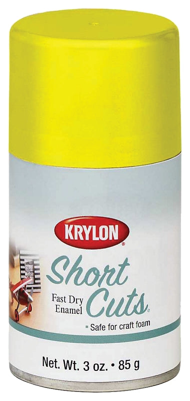 KRYLON Krylon KSCS036 Craft Spray Paint, High-Gloss, Sun Yellow, 3 oz, Can