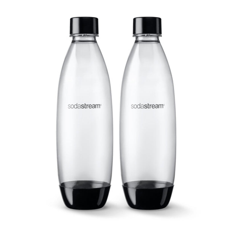 SODASTREAM Sodastream 1741260010 Slim Carbonating Bottle, 1 L Capacity, Plastic, Black
