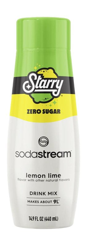 SODASTREAM Sodastream Starry 1924226011 Zero Sugar Soda Drink Mix, Water, Lemon Lime, 14.9 fl-oz Bottle