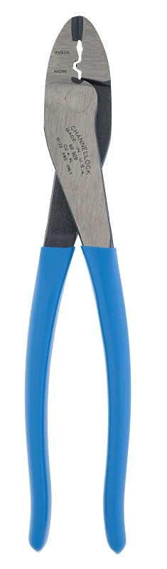 CHANNELLOCK Channellock 909 Crimping Plier, 22 to 10 AWG Wire, 22 to 10 AWG Cutting Capacity, 9-1/2 in OAL, Comfort-Grip Handle